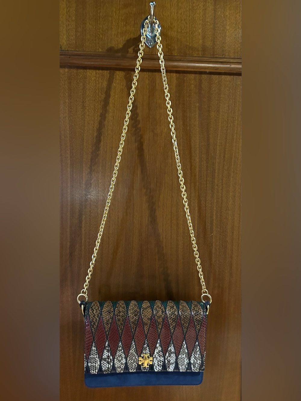 Tory Burch Kira pieced exotic bag